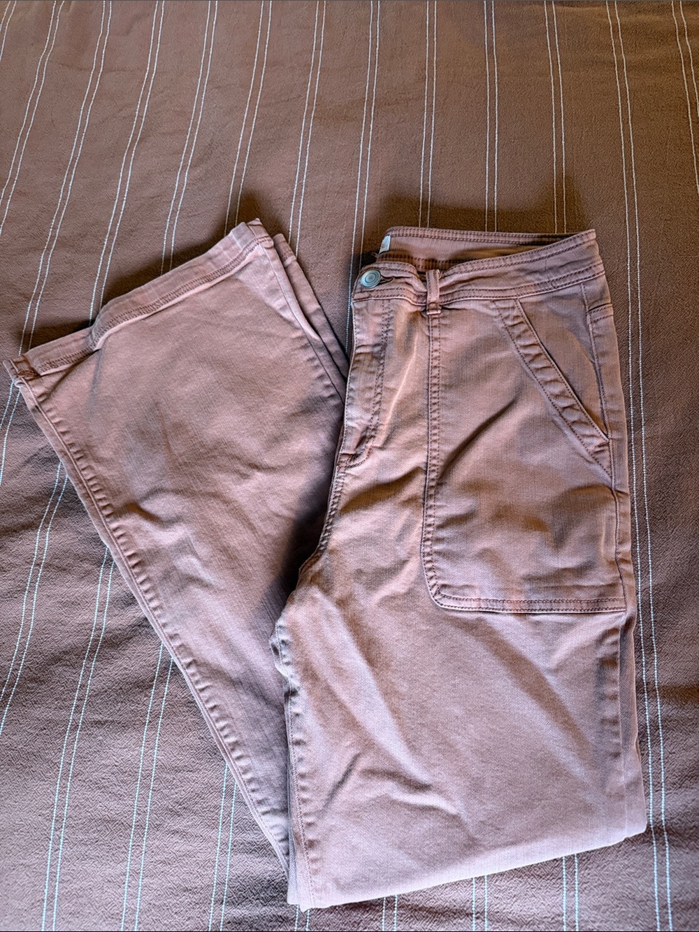 Knox Rose Boot Cut Pants in Dusty Mauve